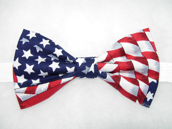 American Flag Bow Tie & Cummerbund Set / USA Stars & Stripes / Self-tie or Pre-tied Bow tie - Bow Tie Expressions