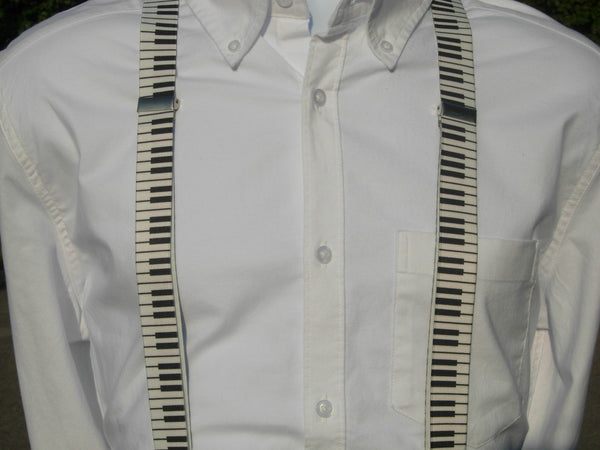 Piano Suspenders - Mens Suspenders - Boys Suspenders - Small/Medium/Large - Bow Tie Expressions