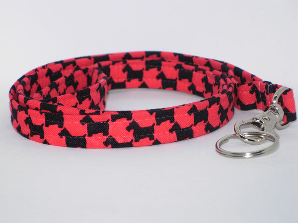 Scottie Lanyard / Black Scottish Terriers on Red / Veterinarian Lanyard / Key Chain, Key Fob, Cell Phone Wristlet