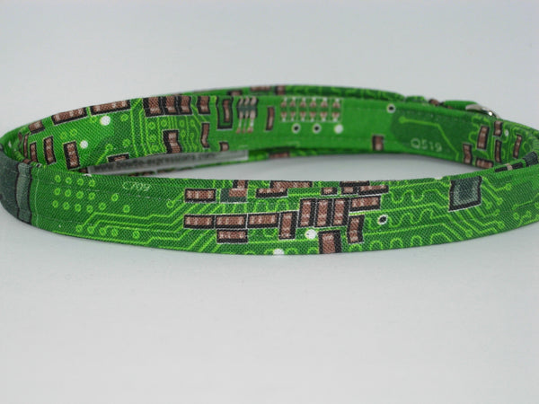 Computer Tech Lanyard / Green Computer Circuit Board  with Resistors / Geek Key Chain, Key Fob, Cell Phone Wristlet