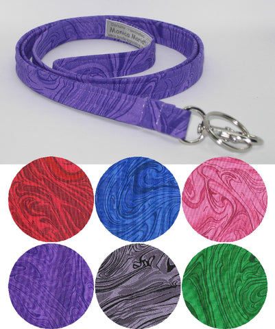 Marble Design Key Fob / Purple, Pink, Blue, Green & Gray / Teacher Lanyard, Key Chain, Cell Phone Wristlet