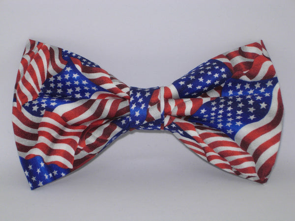 American Flags Bow tie / Packed USA Flags / 4th of July / Patriotic Bow tie / Self-tie & Pre-tied Bow tie