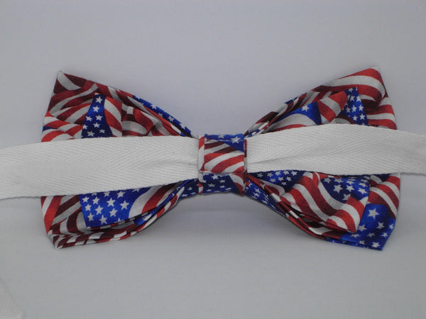 American Flags Bow tie / Packed USA Flags / 4th of July / Patriotic Bow tie / Self-tie & Pre-tied Bow tie