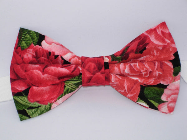 Rose Bouquet Bow tie / Pink & Red Roses / Wedding Bow tie / Self-tie & Pre-tied Bow tie - Bow Tie Expressions