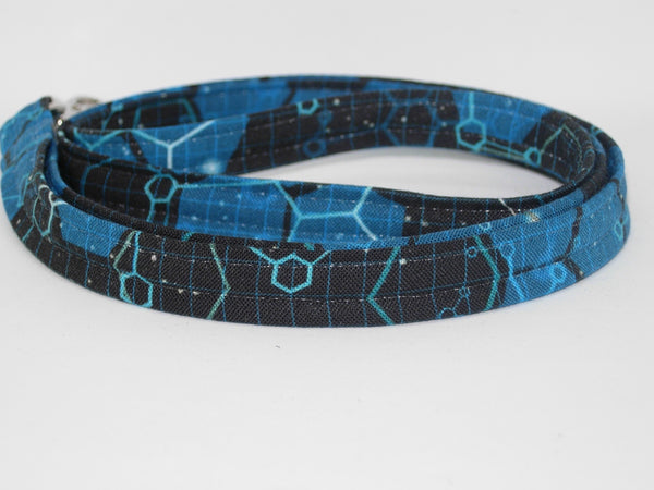 Chemistry Lanyard, Chemical Compounds on Dark Blue, Lanyard for Men, Science Teacher Lanyard, Geek Key Chain, Key Fob, Cell Phone Wristlet
