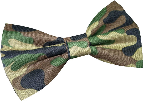 Deep Woods Camo Bow Tie & Cummerbund Set / Green, Brown, Black & Tan Camo / Self-tie or Pre-tied Bow tie - Bow Tie Expressions