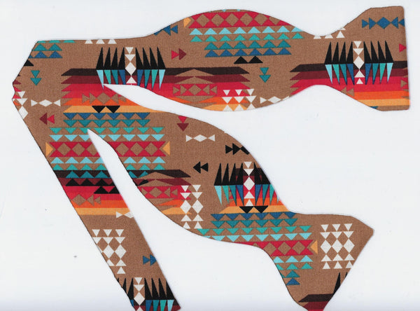 Navajo Bow tie / Native Designs / Southwest Native American / Self-tie & Pre-tied Bow tie