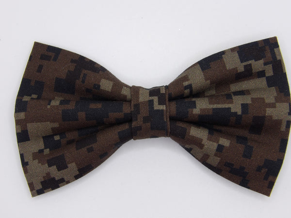 Digital Woodland Camo Bow Tie & Cummerbund Set / Deep Woods Camo / Self-tie or Pre-tied Bow tie