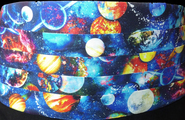 Outer Space Bow Tie & Cummerbund Set / Colorful Planets & Stars in Space / Self-tie or Pre-tied Bow tie