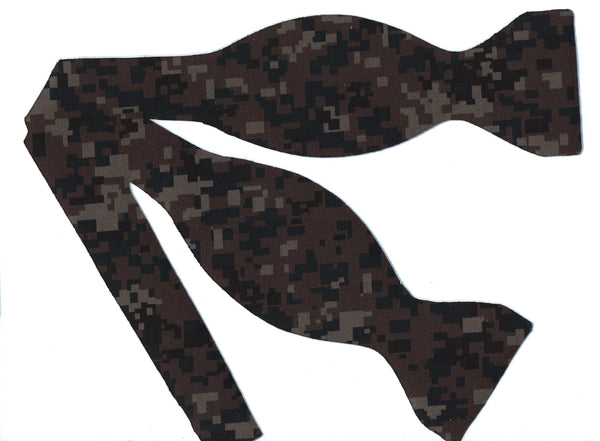 Digital Woodland Camo Bow Tie & Cummerbund Set / Deep Woods Camo / Self-tie or Pre-tied Bow tie