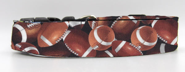 Football Dog Collar / Packed Footballs / Sports Team / Champion Dog Collar / Matching Dog Bow tie