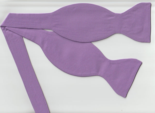 Lavender Bow tie / Light Purple / Solid Color / Self-tie & Pre-tied Bow tie