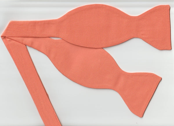 Orange Bow tie / Mango Orange / Solid Color / Self-tie & Pre-tied Bow tie - Bow Tie Expressions