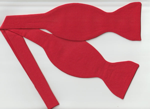 Red Bow tie / Classic Red / Solid Color / Self-tie & Pre-tied Bow tie