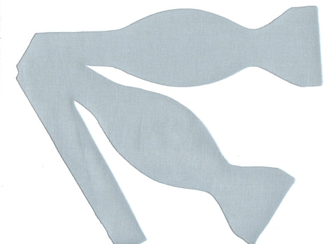 Gray Bow tie / Silver Gray / Solid Color / Self-tie & Pre-tied Bow tie - Bow Tie Expressions