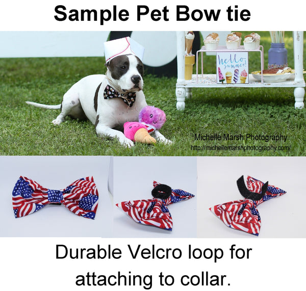 Houndstooth Dog Collar / Green & White Houndstooth / Matching Dog Bow tie