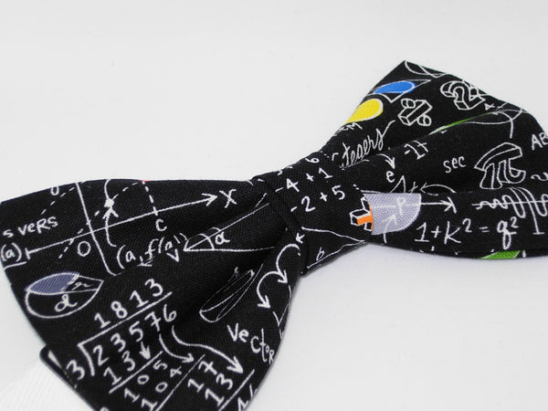 Geometry Class Bow tie / Math Equations & Colorful Shapes / High School / Pre-tied Bow tie