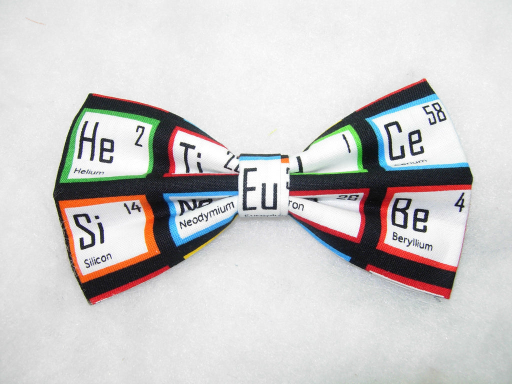 Periodic Table Bow tie / Science Elements for School & College / Pre-tied Bow tie - Bow Tie Expressions
