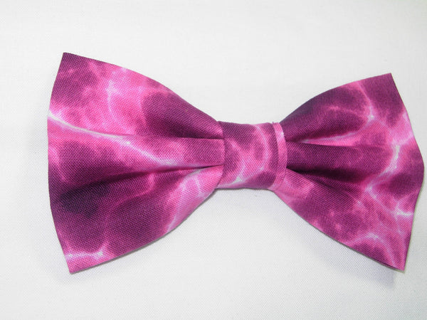 Shocking Bow tie / Lightning Bolts on Fuchsia Pink or Red / Pre-tied Bow ties - Bow Tie Expressions