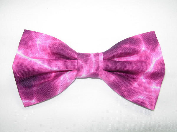 Shocking Pink Bow tie / Lightning Bolts on Fuchsia Pink / Self-tie & Pre-tied Bow ties - Bow Tie Expressions
