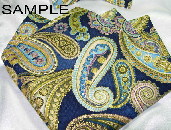 Matching Pocket Square - Double Sided or Reversible - 2 Sizes! - Bow Tie Expressions