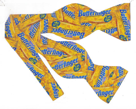 Butterfinger Bow tie / Butterfinger Candy Bars / Self-tie & Pre-tied Bow tie - Bow Tie Expressions