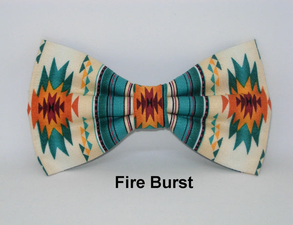 Navajo Bow tie / Fire Burst / Southwest Native American / Self-tie & Pre-tied Bow tie