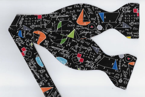 Geometry Class Bow tie / Math Equations & Colorful Shapes / High School / Self-tie & Pre-tied Bow tie - Bow Tie Expressions
