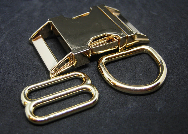 Upgrade to Metal Hardware for Pet Collar / Silver Metal Buckle / Bright Gold Buckle - Bow Tie Expressions
