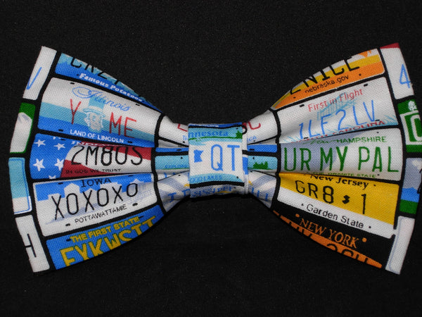 Travel Bow tie / USA State License Plates / Retro / Happy Camper / Self-tie & Pre-tied Bow tie