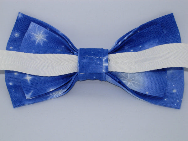 Christmas Bow tie / Nativity Stars on Evening Blue / Self-tie & Pre-tied Bow tie - Bow Tie Expressions