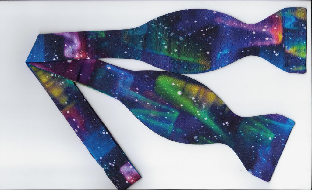 Galaxy Bow Tie / Northern Lights & Stars / Deep Space Blue / Self-tie – Bow  Tie Expressions