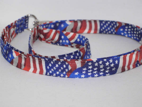 American Flag Lanyard / USA Flags, 4th of July / Key Chain, Key Fob, Cell Phone Wristlet