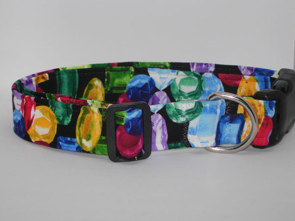 Dazzling Dog Collar / Precious Gems / Ruby, Diamond, Emeralds / Matching Dog Bow tie