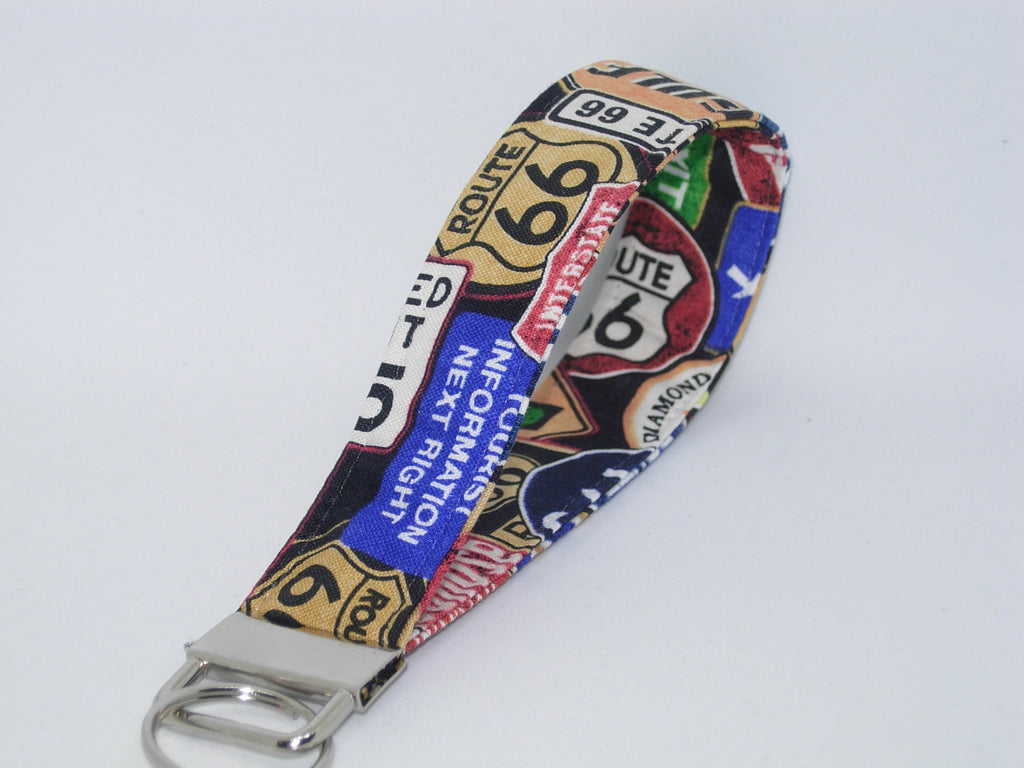 Route 66 Lanyard / Retro Highway Signs / Vacation Key Fob, Key Chain, – Bow  Tie Expressions