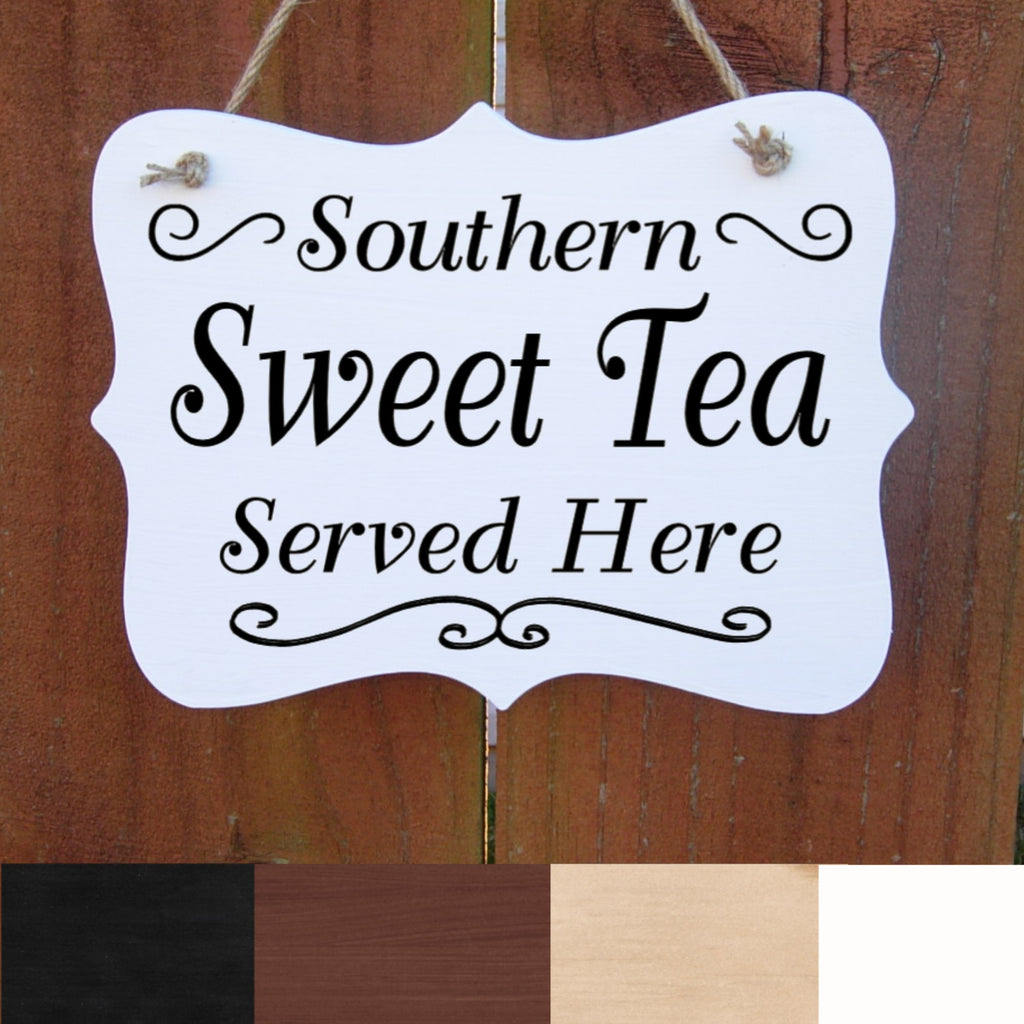 Sweet Tea Sign, Southern Sweet Tea Served Here, Rustic Kitchen Decor, Sweet Tea Lover Sign, Farmhouse Wood Sign, Country Kitchen Sign, Gift Sign