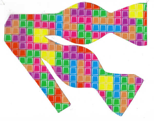 Gamer Bow tie / Tetris Tiles / Retro Arcade Game / Gaming Champ / Self-tie & Pre-tied Bow tie - Bow Tie Expressions