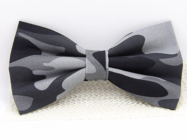 Urban Camo Bow tie / Shades of Gray Camo / Military Bow tie / Self-tie & Pre-tied Bow tie - Bow Tie Expressions